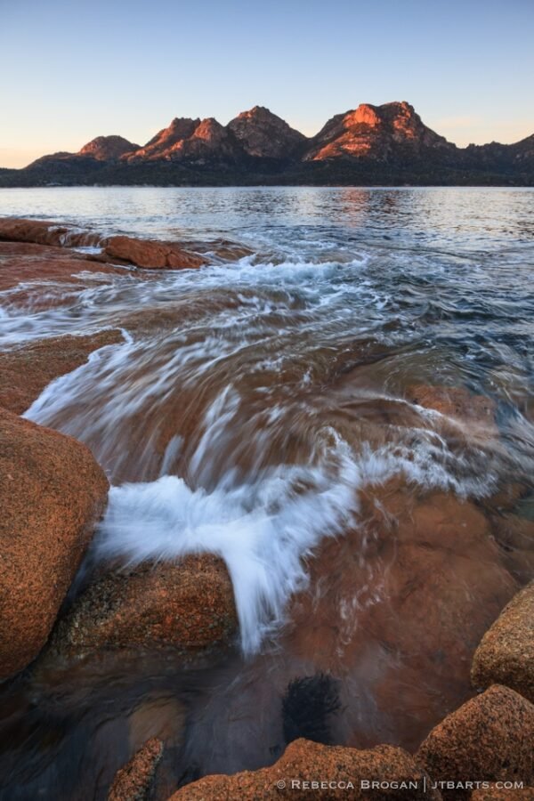 Hazards Sunrise Coles Bay Freycinet landscape photograph.