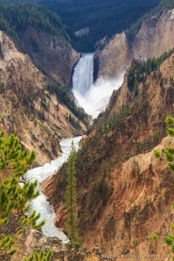 Yellowstone Falls From Artist Point (yellowstone National Park) – John 